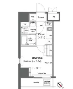 カスタリア大森II【8階】の間取り