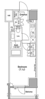 ザ・パークハビオ麻布十番【3階】の間取り