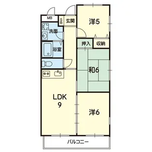 ノ・シャンブル【2階】の間取り