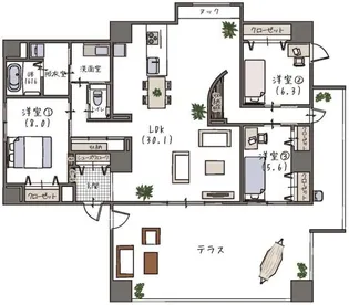 Via蔵用【7階】の間取り