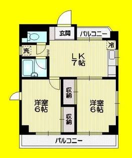 サンハイツ東海【2階】の間取り