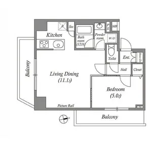ルクレ上北沢ルネサンスコート【4階】の間取り