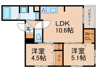 CREARE V【2階】の間取り