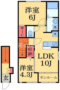ソレイユ メイ【2階】の間取り