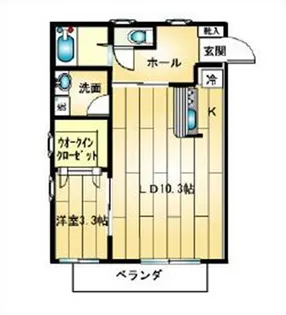 ちぇりー館【1階】の間取り