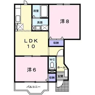 グリーンパーク【1階】の間取り