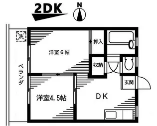 フラッツ王子【2階】の間取り