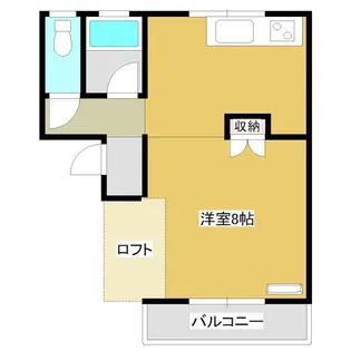 コーポ静林【1階】の間取り