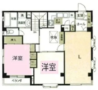 クロノス江戸川【1階】の間取り