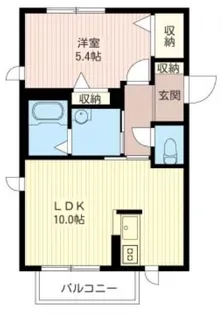 ハイツ ソレイユ【1階】の間取り