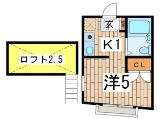 パレス西横浜【2階】の間取り