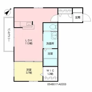 プチメゾン畑中II【2階】の間取り