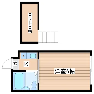 ベルシティ米ケ袋【1階】の間取り