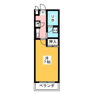 ハイツかなれ【4階】の間取り