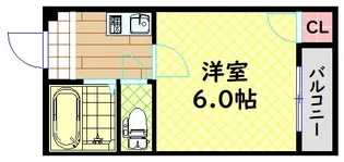 ハイコート堀江【2階】の間取り