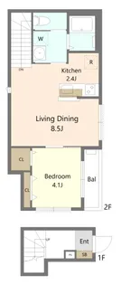 FICASA南蒲田【2階】の間取り