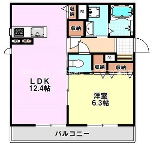 ウィズ・ワン【2階】の間取り