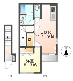 パインズガーデン【2階】の間取り