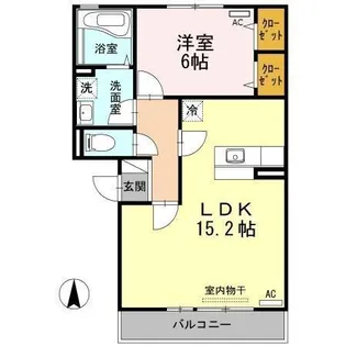 リビングタウン中野美保南 B棟【2階】の間取り