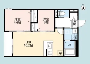 ウィローツリーテラス相模原駅前【2階】の間取り