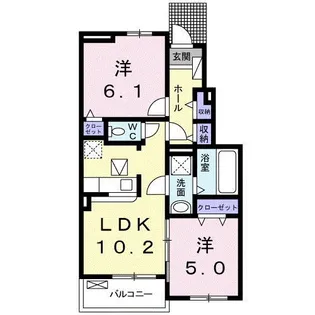 ブリーゼ駅南【1階】の間取り