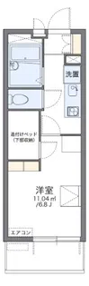 レオパレス天王台【2階】の間取り