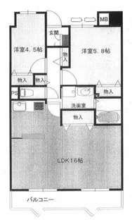 サニーガーデン【4階】の間取り