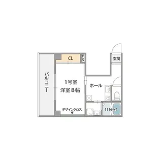 クィーンライフ東今里【6階】の間取り