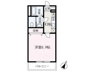シリウス富士見関沢【1階】の間取り