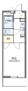 レオパレスサンライズ【3階】の間取り
