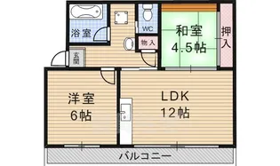 ハイコーポ利余C棟【3階】の間取り