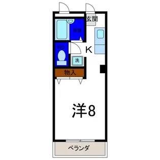 ユニバーシティハイツ【3階】の間取り