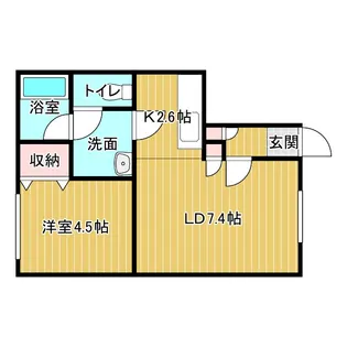 ウェザーコック【1階】の間取り