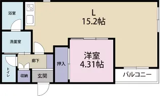 イイトル【4階】の間取り