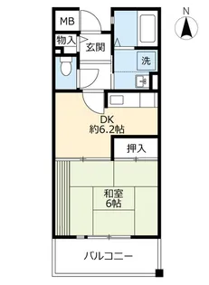 URアルビス五月ヶ丘【3階】の間取り