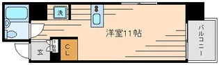 パークノヴァ伊勢佐木長者町【5階】の間取り