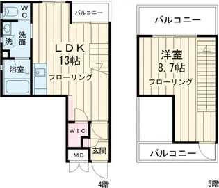 第7丸仙ハイツの間取り