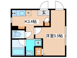 BLISSDIA笹塚代田橋【2階】の間取り