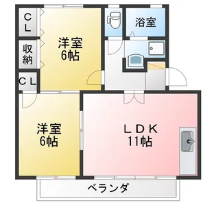 サン・リビエール【2階】の間取り