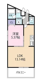 シャトー江ミーナ【1階】の間取り