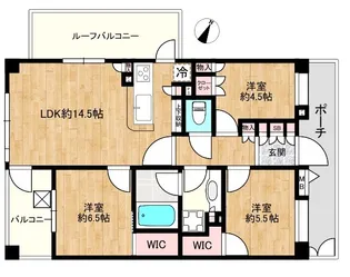 フェアロージュ文京弥生【4階】の間取り