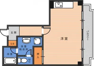 シャトーハピネス【4階】の間取り