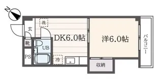 コーポ山下【2階】の間取り