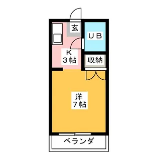 ハイツサンリバー【2階】の間取り