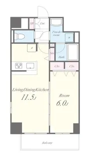 ノアズアーク【8階】の間取り
