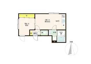インペリアルカレッジ北千住【2階】の間取り