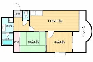セレコート平野【6階】の間取り