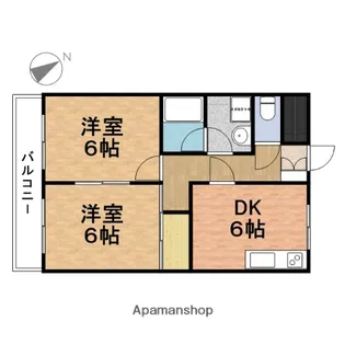 セルマーハイツ【2階】の間取り