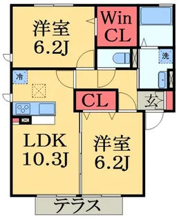 バードネイチャーD【1階】の間取り