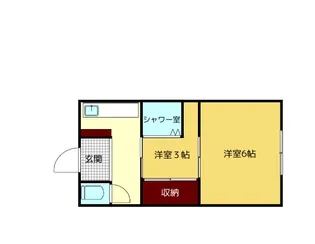 児島アパート【2階】の間取り